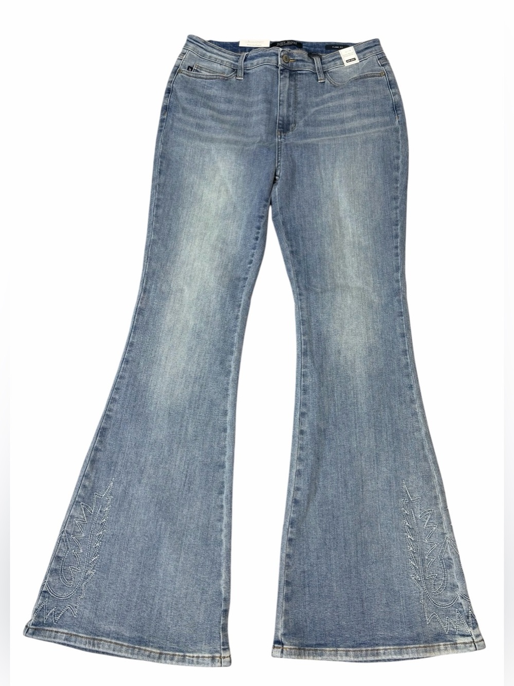 Judy Blue Western Embroidered High Waist Flare Jeans JB88606 - Size 15/32 NWT - Picture 4 of 13